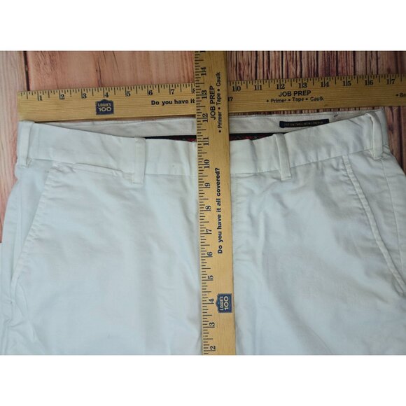 Polo Ralph Lauren Mens Cotton Twill Stretch Pants 32x32 Slim Fit Ivory - Picture 8 of 9